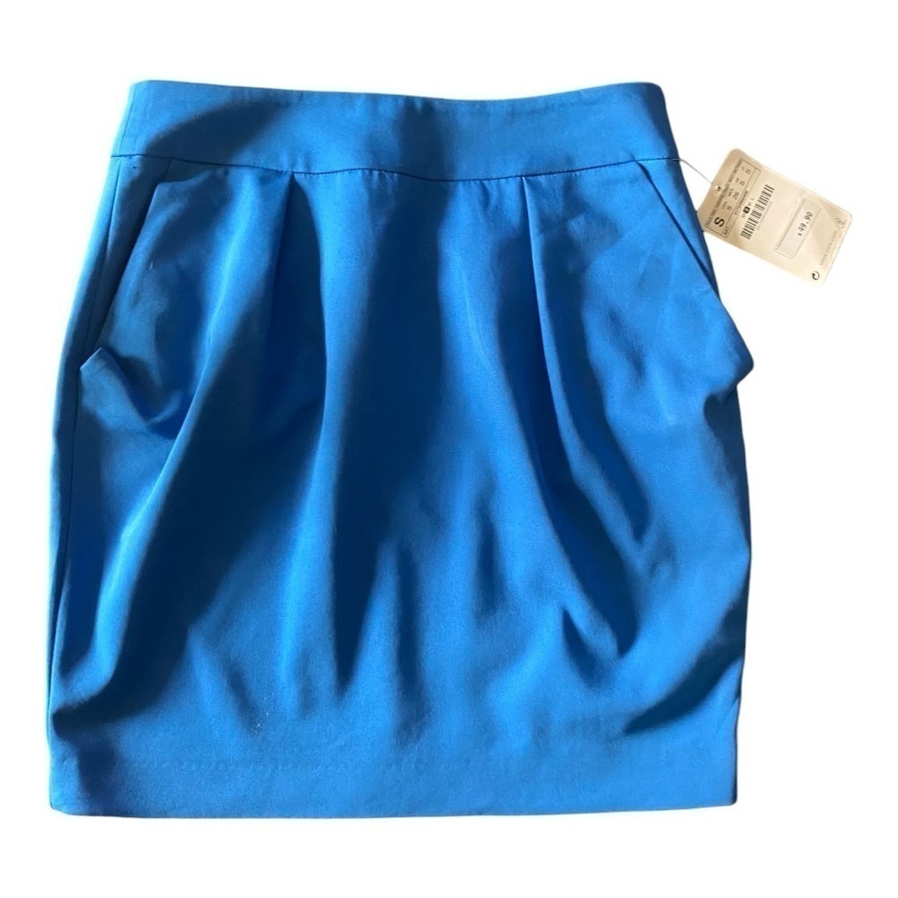NWT-ZARA-BASIC COLLECTION-BLUE DKIRT-SIZE SMALL N… - image 1